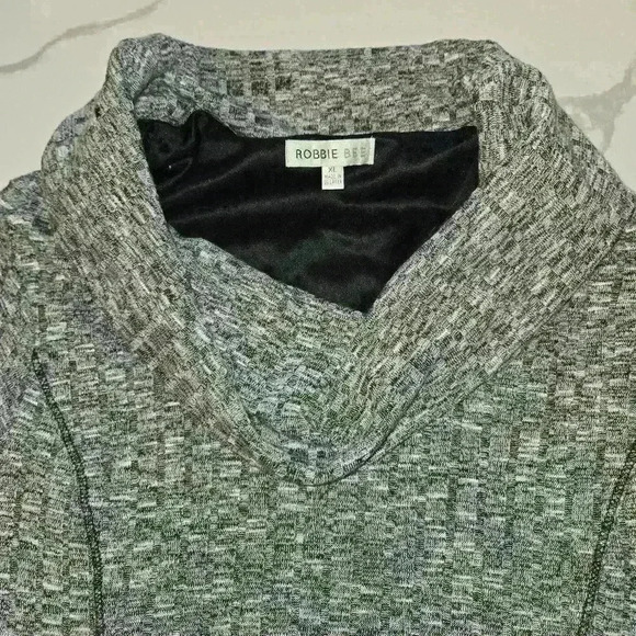 Robbie Bee Womens Relaxed A Line 3/4 Sleeve Cowl Neck Sweater Dress Size XL - Picture 3 of 8